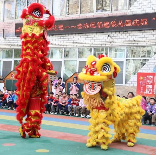 金水区新建幼儿园开展“二月二龙抬头”舞狮活动